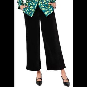 by Stacy London Stretch Corduroy Wide Leg Pull-On Pant Black - Regular
